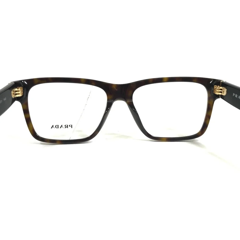 Prada Eyeglasses Frames VPR 16R-F 2AU-1O1 Black Burgundy Red Tortoise 53-16-140